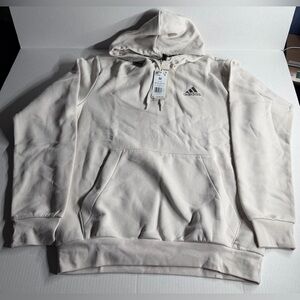 Adidas Feel Cozy HD Embroidered Fleece Hoodie Men's Med Alumina Kangaroo Pocket